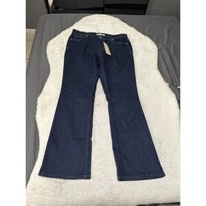 Levis 515 MID RISE BOOT CUT BOOTCUT JEANS Womens 14M 32x32 Dark Wash Flap Pocket